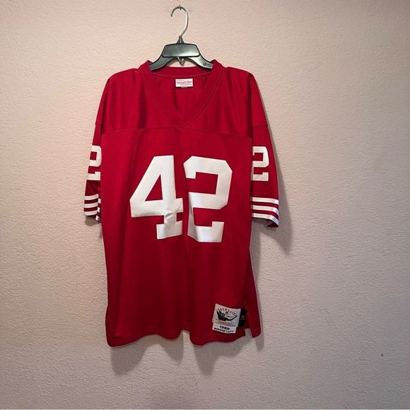 NWOT. Ronald Mandel Lott #42 Jersey. Go Niners! Mitchell & Ness. Authentic. - Picture 1 of 7